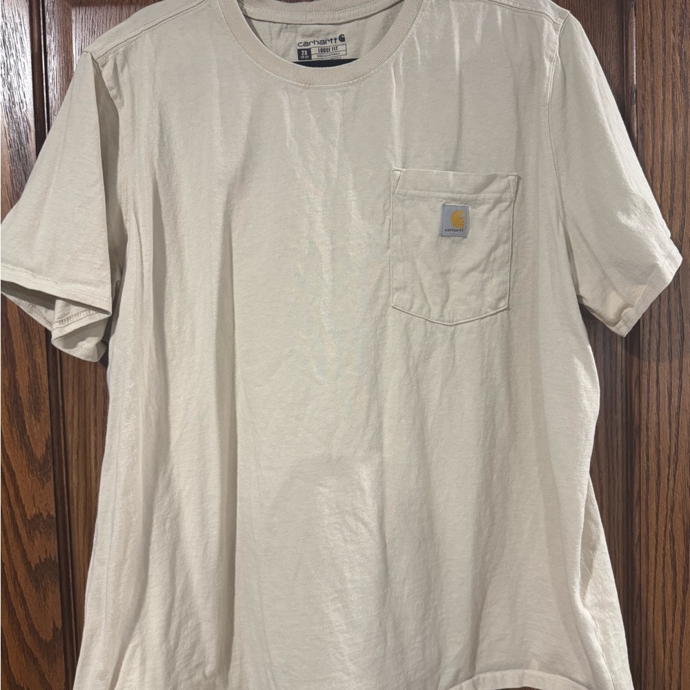 Carhartt Oat Milk Heather Short Sleeve Tee